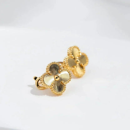 Ohrstecker Kleeblatt-Motiv - Gold