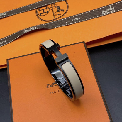Klassisches H Armband - Schwarzbraun