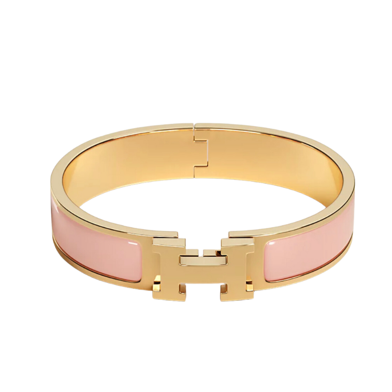 Klassisches H Armreif - Roségold