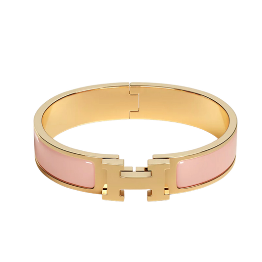 Klassisches H Armreif - Roségold