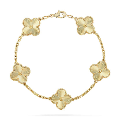 Armband mit Fünf-Blatt-Motiv – Gold
