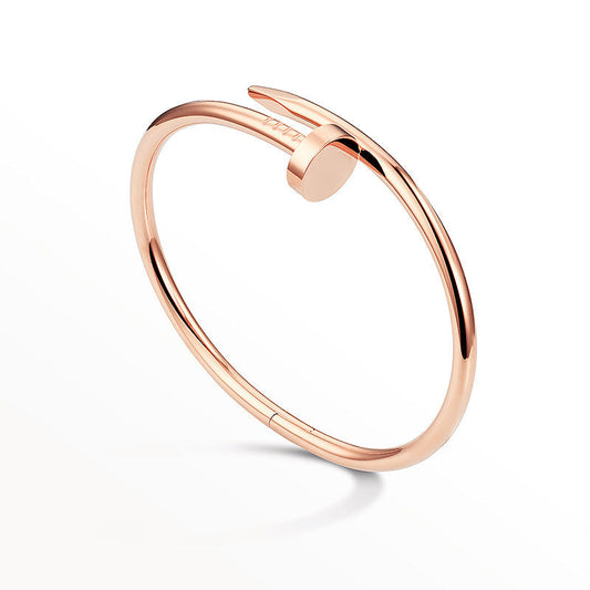 Klassischer Nagelarmreif Roségold