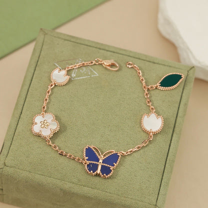 Lucky Bloom Butterfly Bracelet