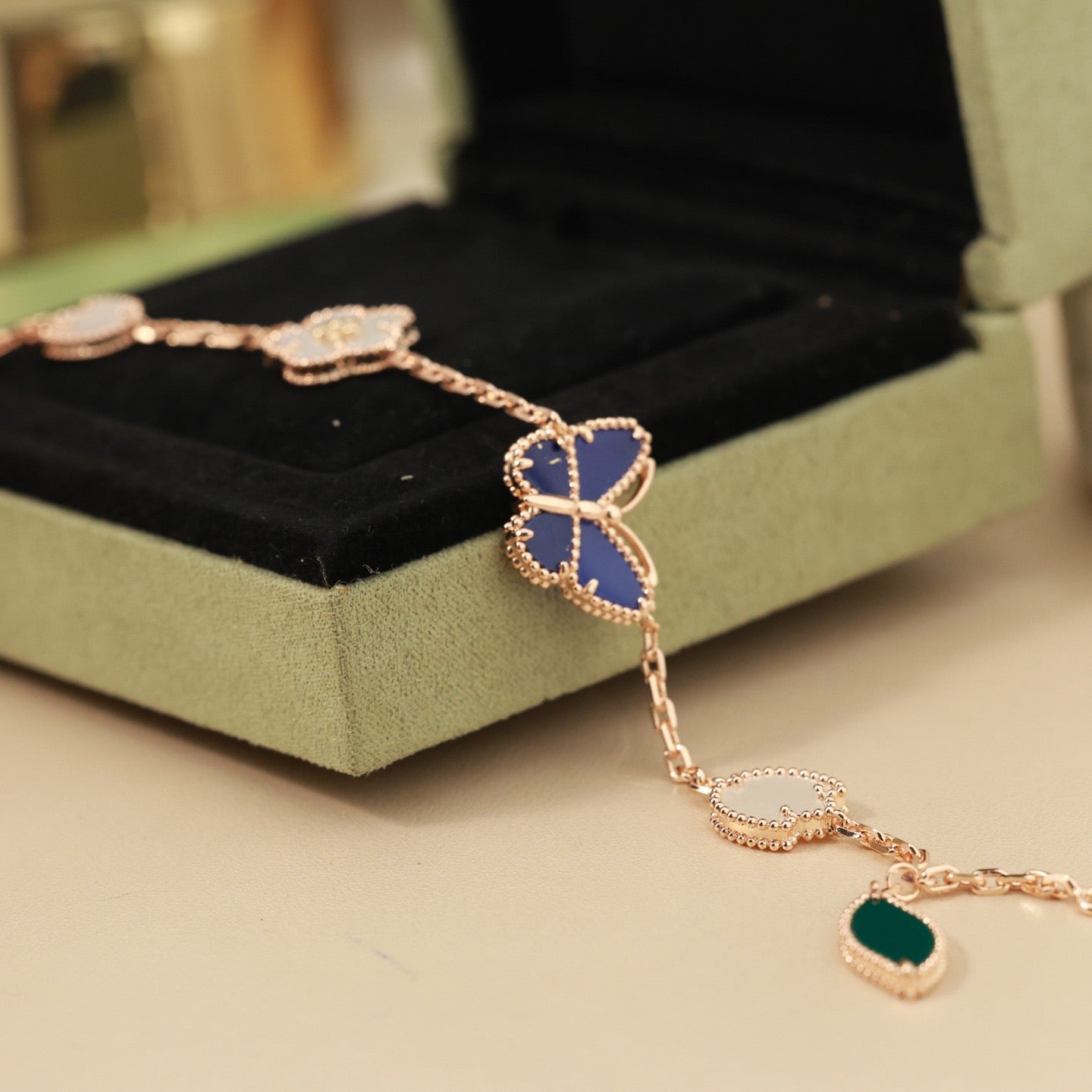 Lucky Bloom Butterfly Bracelet