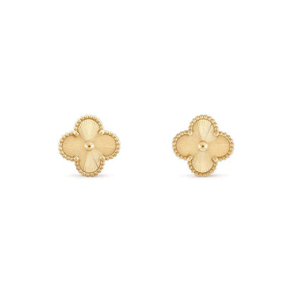 Ohrstecker Kleeblatt-Motiv - Gold