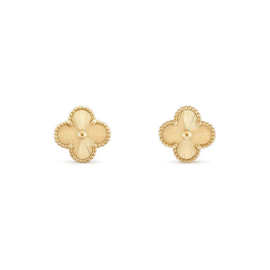 Ohrstecker Kleeblatt-Motiv - Gold